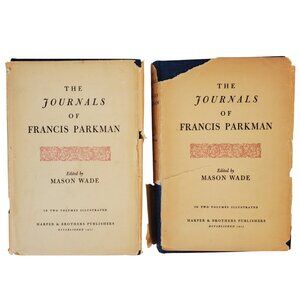 VTG Books. "The Journals of Francis Parkman" In Two Volumes by Mason Wade 1947
